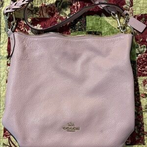 Coach Light Pink Leather Shoulder Bag